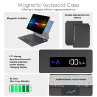 Husă cu tastatură TECHGEAR pentru tabletă Samsung Galaxy Tab S10 Lite / S9 FE / S10 FE 10,9", cu trackpad și iluminare de fundal 2