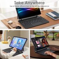 Husă cu tastatură TECHGEAR pentru tabletă Samsung Galaxy Tab S10 Lite / S9 FE / S10 FE 10,9", cu trackpad și iluminare de fundal 8