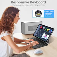 Husă cu tastatură TECHGEAR pentru tabletă Samsung Galaxy Tab S10 Lite / S9 FE / S10 FE 10,9", cu trackpad și iluminare de fundal 7