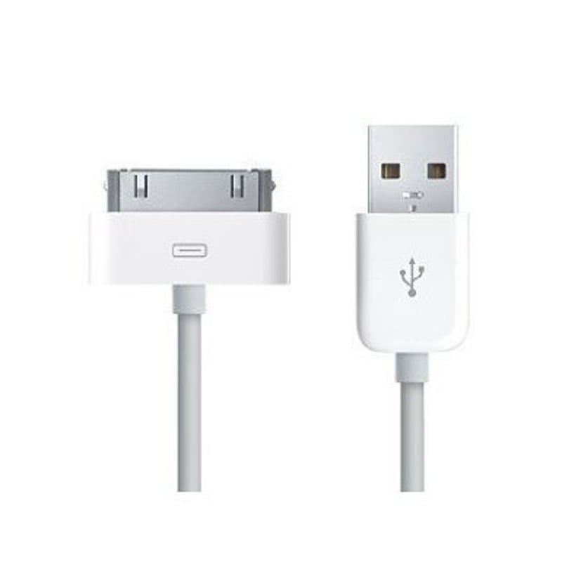 TECHGEAR USB synchronizačný a nabíjací kábel pre iPod Nano a iPod Touch - biely dátový kábel
