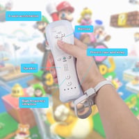 TechKen 2db Wii Controller Remote Szilikon Tok Karszíjjal Gamepad Vezérlő 3