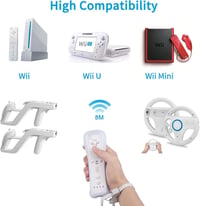 TechKen 2db Wii Controller Remote Szilikon Tok Karszíjjal Gamepad Vezérlő 4