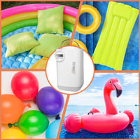 Technaxx Mini akumulátorová vzduchová pumpa Pro TX-299 3600 mAh, nabíjateľná elektrická pumpa s funkciou powerbanky, LED svetlom, 5 tryskami a úložným puzdrom 7