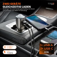 Autoalarm Technaxx TX-100 s PIR snímačom pohybu, 110 dB siréna, 6-dňová výdrž batérie, nabíjací port USB-A a USB-C, LED displej, diaľkové ovládanie, 12-24V 4