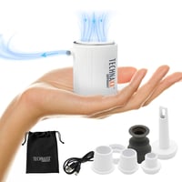 Mini akumulátorová pumpa Technaxx TX-261 – 180 l/min, LED kempingové svetlo 400 lúmenov, 5 trysiek, nabíjateľná – na kempovanie, pláž a outdoorové použitie 1