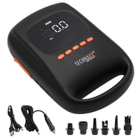 Nabíjací kábel Technaxx TX-266 USB-A na USB-C pre batériu elektrickej pumpy SUP, čierny dátový kábel 3