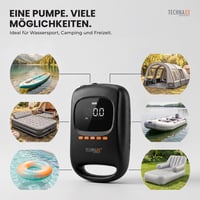 Elektrická akumulátorová pumpa na SUP Technaxx TX-266 20 PSI, 7500 mAh, 6 — chybná, na náhradné diely: Nezapne sa (stav: pozri 2. obrázok) 12
