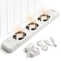 Technaxx TX-302 Ventilator za radijatore Mono set 50-70 cm za radijatore, sa senzorom temperature, automatsko uključivanje/isključivanje, bijeli, tih ispod 20 dB, maks. 1