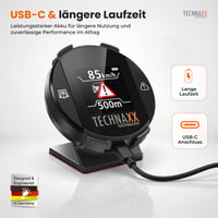 Technaxx TX-388 Varovný systém cestnej premávky s Blitzer.de, displejom, upozornením na nebezpečenstvo a rýchlosť, zobrazením v reálnom čase, kompatibilný s Apple CarPlay a Android Auto 8