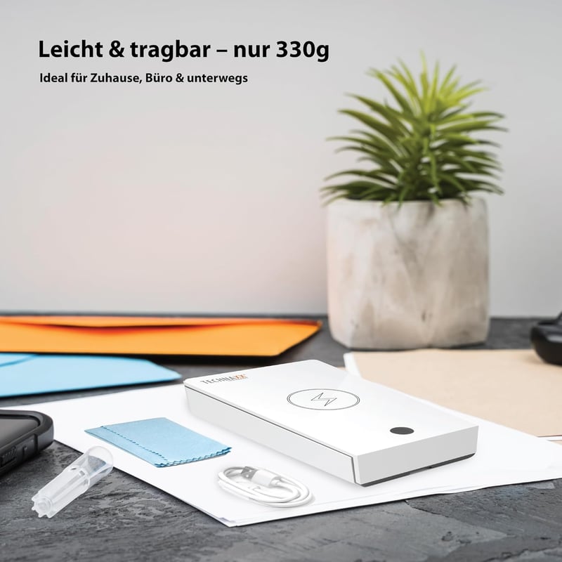 Technaxx UV Sterilizáló Doboz TX-148 - Telefon Fertőtlenítő, Vezeték Nélküli Töltés, 99,9% Hatékonyság