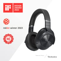 Bluetooth slúchadlá Technics EAH-A800E-K, cez uši (over-ear), s potlačením hluku, mikrofón, 40 mm meniče, ergonomické, čierne 2