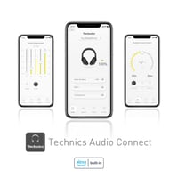 Bluetooth slúchadlá Technics EAH-A800E-K, cez uši (over-ear), s potlačením hluku, mikrofón, 40 mm meniče, ergonomické, čierne 7