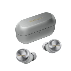 Technics EAH-AZ100E-S Bežične slušalice s tehnologijom za uklanjanje buke, Multipoint Bluetooth, Voice Focus AI, udobne in-ear slušalice, srebrne