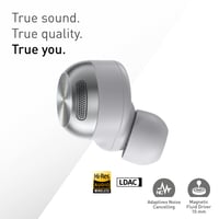 Technics EAH-AZ100E-S bezdrôtové slúchadlá s potlačením hluku, Bluetooth Multipoint, Voice Focus AI, pohodlné do uší, strieborné 3