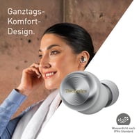 Technics EAH-AZ100E-S bezdrôtové slúchadlá s potlačením hluku, Bluetooth Multipoint, Voice Focus AI, pohodlné do uší, strieborné 10