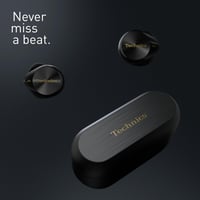 Technics EAH-AZ80E-K Bezdrôtové slúchadlá s potlačením hluku, Bluetooth multipoint 3 zariadenia, vstavaný mikrofón, bezdrôtové nabíjanie, čierne 3