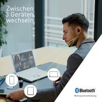 Bezdrôtové slúchadlá s potlačením hluku Technics EAH-AZ80E-A, Bluetooth, vstavaný mikrofón, polnočná modrá, prispôsobiteľný strih, 7 hodín prehrávania 8