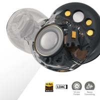 Bezdrôtové slúchadlá s potlačením hluku Technics EAH-AZ80E-A, Bluetooth, vstavaný mikrofón, polnočná modrá, prispôsobiteľný strih, 7 hodín prehrávania 4