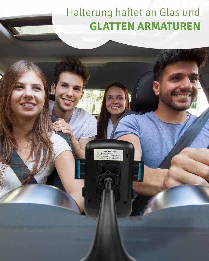 TECHNIGART One Touch autós telefontartó 360° forgatható szélvédőre