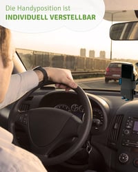 TECHNIGART One Touch autós telefontartó 360° forgatható szélvédőre 3