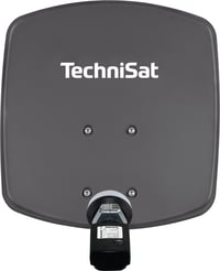 Satelitná anténa TechniSat DIGIDISH 33 pre 1 užívateľa – 33 cm kompletná sada s nástenným držiakom a vyhľadávačom signálu, V/H-LNB, sivá 2