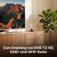 Pasívna izbová anténa TechniSat DIGIFLEX TT7 pre príjem DVB-T2 HD, DAB+ a FM 2