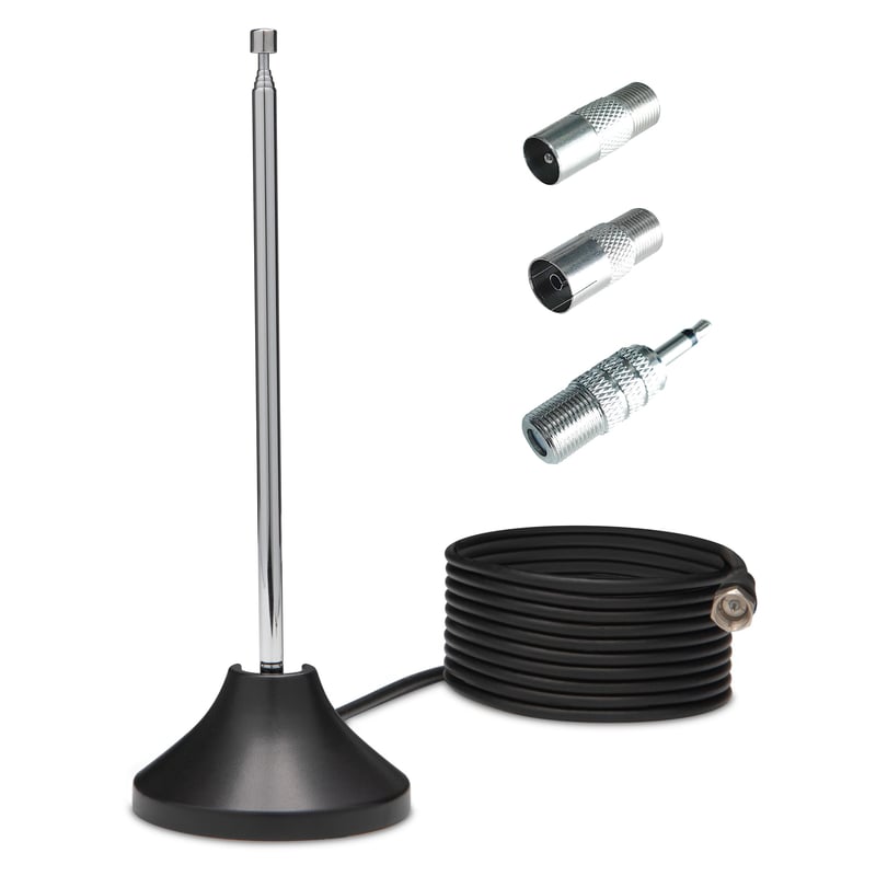 Pasívna izbová anténa TechniSat DIGIFLEX TT7 pre príjem DVB-T2 HD, DAB+ a FM