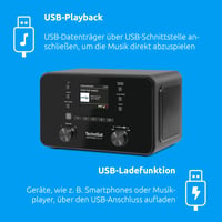 Internetové rádio TechniSat DIGITRADIO 550 IR – DAB+, FM, WLAN, Bluetooth, 10 W 7