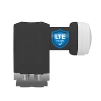 TechniSat Quad LNB pre 4 účastníkov s LTE filtrom – 4x digitálny Quattro Switch LNC, kryt odolný voči poveternostným vplyvom, 40 mm napájací vstup, čierny, pr 1