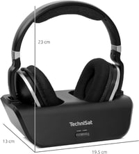 TechniSat STEREOMAN 2 V2 vezeték nélküli fejhallgató TV-hez és zenei rendszerekhez, dokkolóállomás, fekete - Headphones & Docking Station 9