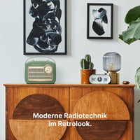 TechniSat Transita 130 prenosné DAB+/FM retro rádio, zelené – Bluetooth, USB, maticový displej, 24-hodinová výdrž batérie, puzdro z umelej kože, ladenie frekvencie 3