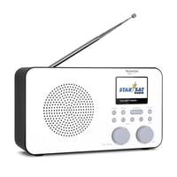 Prenosné internetové rádio TechniSat Viola 2 C IR – DAB+, FM, Wi-Fi, 6 cm farebný displej, budík, 3W RMS, batéria, biele 1