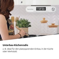 Vstavané kuchynské rádio TechniSat Viola - FM, Bluetooth, LED displej, pracovné osvetlenie, 5 W 2