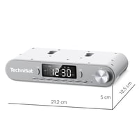 Vstavané kuchynské rádio TechniSat Viola - FM, Bluetooth, LED displej, pracovné osvetlenie, 5 W 9