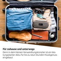 Prenosný Bluetooth reproduktor TechniSat VIOLA BT 1 s digitálnym rádiom DAB+, FM, LCD, budíkom, funkciou handsfree, AUX, USB-C, 6 W, čierna/sivá 3
