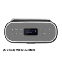 Prenosný Bluetooth reproduktor TechniSat VIOLA BT 1 s digitálnym rádiom DAB+, FM, LCD, budíkom, funkciou handsfree, AUX, USB-C, 6 W, čierna/sivá 6