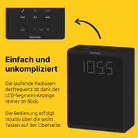 Zásuvkové rádio TechniSat Viola – kompaktné FM rádio do zásuvky, Bluetooth, hands-free, 30 predvolieb, 1,5 W mono reproduktor, čierne 5