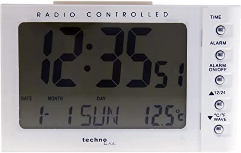 techno line WT 188 fehér rádiós ébresztőóra 11,5 cm
