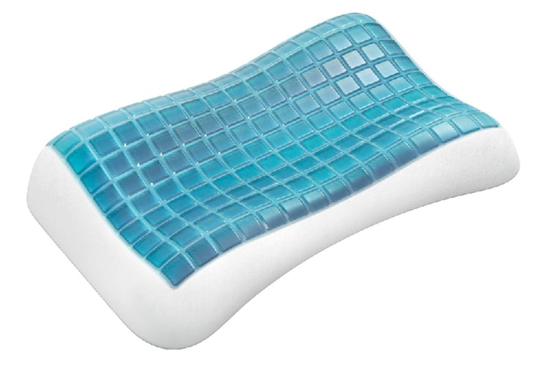 Anatomický vankúš pod hlavu Technogel Pixel Anatomic Curve TG-PIL-EC09, biely, 66x40x9 cm, ergonomická opora krku