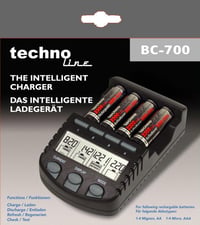 Technoline BC-700 Akkumulátor Töltő Német Verzió - BC 700 set without batteries 3
