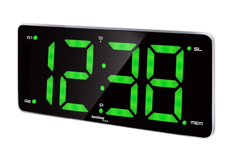 Rádiom riadený budík Technoline WT 486 – so zeleným LED displejom