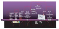 Ceas deșteptător cu proiecție Technoline WT 538 DCF77, cu afișaj temperatură, calendar, funcție snooze, iluminare de fundal, alb 3