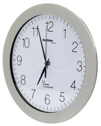 Ceas de perete radiocomandat Technoline WT 8000 DCF, 30 cm – Reglare automată a orei, funcționare silențioasă, design modern, titan, pentru sufragerie și birou 2