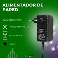 Sieťový adaptér TECHZOCO 12V 2A s konektorom DC 5,5x2,1 mm, čierny – pre LED pásy, bezpečnostné kamery, routery 2