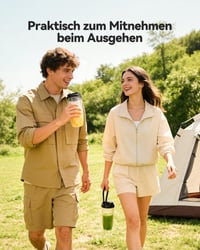 TECKNET 1000W Smoothie mixér s 2x600 ml BPA-free prenosnými nádobami, čepeľou z nehrdzavejúcej ocele 304, elektrický mixér 6