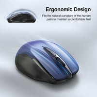 TECKNET 2.4G Wireless Ergonomikus Egér Újratölthető 6 Gomb 4000 DPI Laptop PC 4