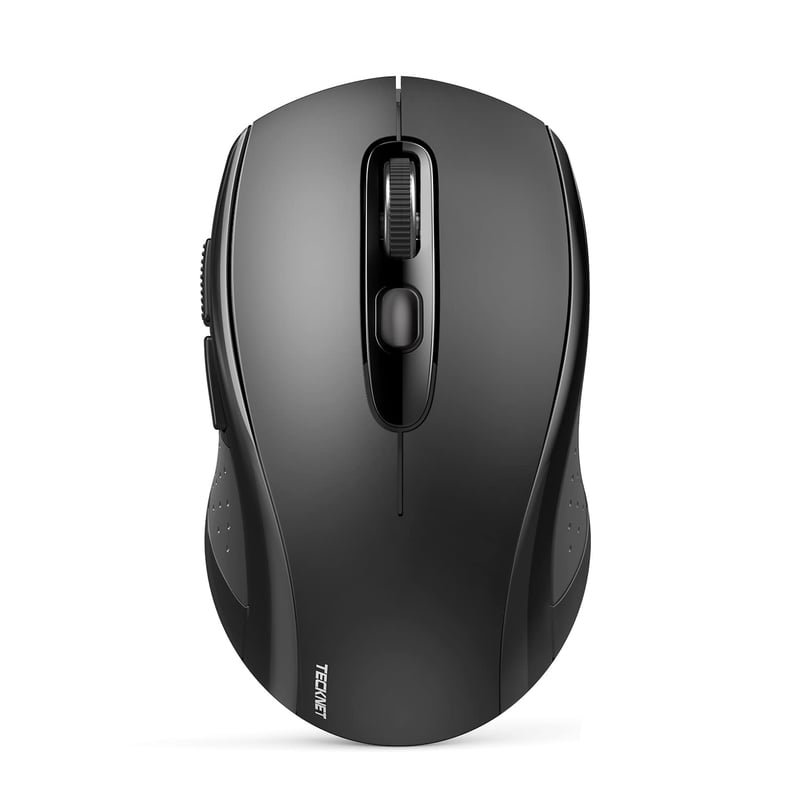 TECKNET Bluetooth miš 4000 DPI, Tri-Mode (BT 5.0/3.0 + 2,4 GHz) - crni