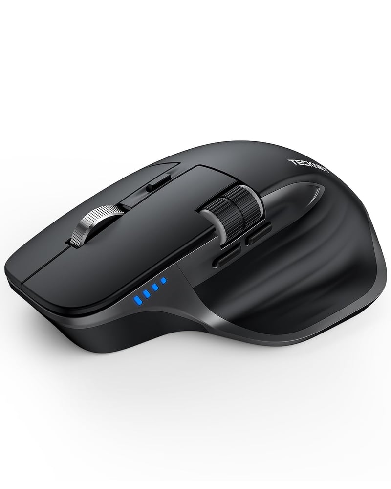 Bezdrôtová Bluetooth myš TECKNET BT 5.0, ergonomická, 4800 DPI, tichá prevádzka