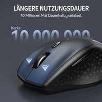 TECKNET Bluetooth Wireless Egér 4800 DPI, Tri-Mode (BT 5.0/3.0/2.4G), Csendes Számítógép Egér Laptophoz 6