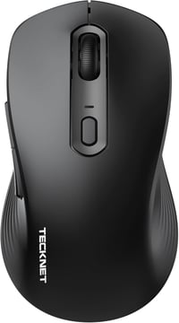 TECKNET Bluetooth Wireless Egér Tri Mode BT 5.0 2.4GHz 4800 DPI Csendes Ergonomikus 1